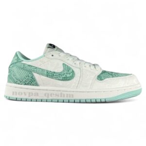کفش نایک جردن 1 دراگون پوست ماری – Nike Air Jordan 1 High Dragon Snakeskin سبز
