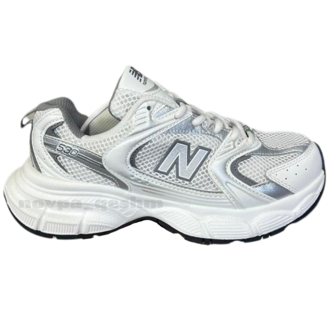 کفش کتونی نیوبالانس ۵۳۰v۳ با زیره بالنسیاگا newbalance 530 v3 balenciaga طوسی