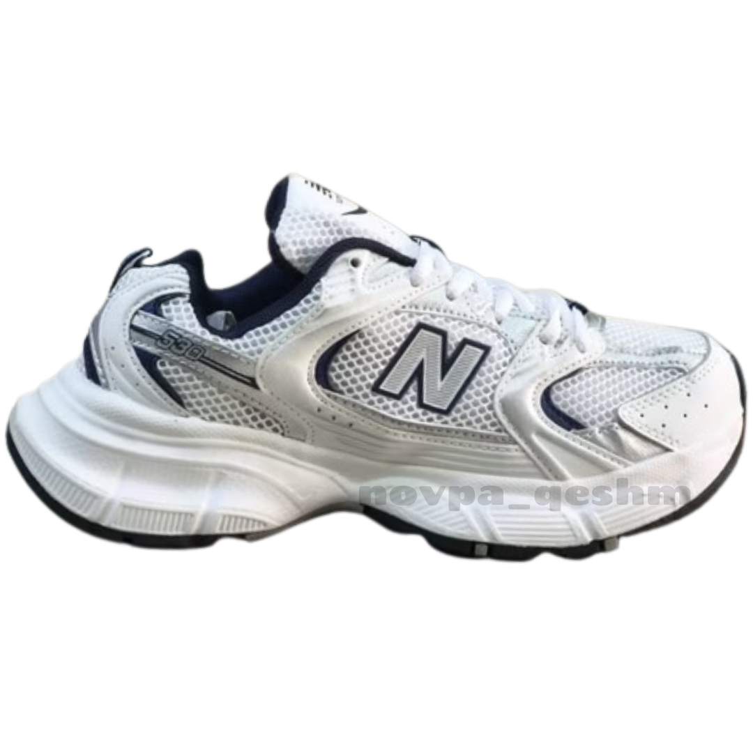 کفش کتونی نیوبالانس ۵۳۰v۳ با زیره بالنسیاگا newbalance 530 v3 balenciaga سرمه ای