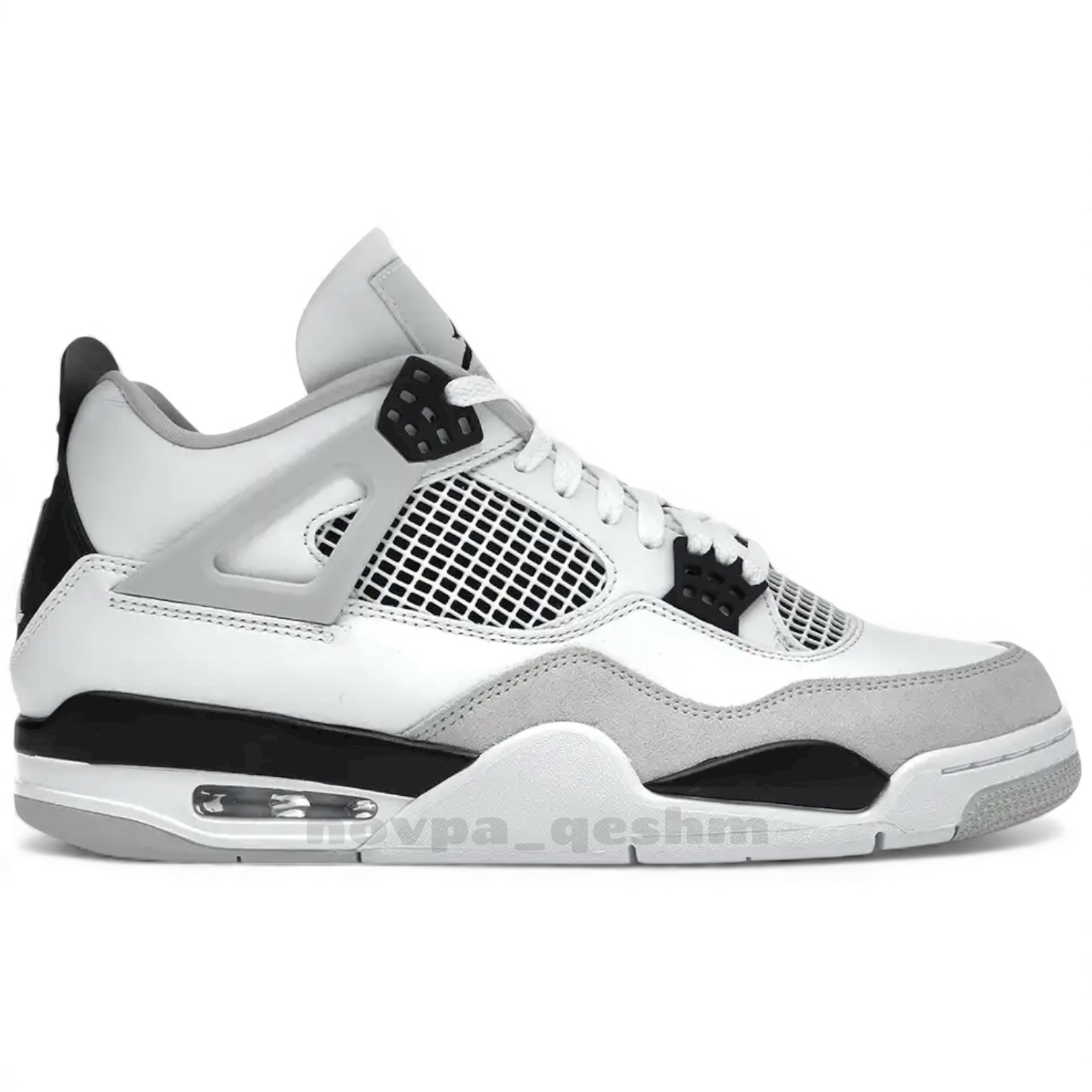 کفش کتونی نایک ایر جردن 4 رترو Nike Air Jordan 4 Retro سفید مشکی