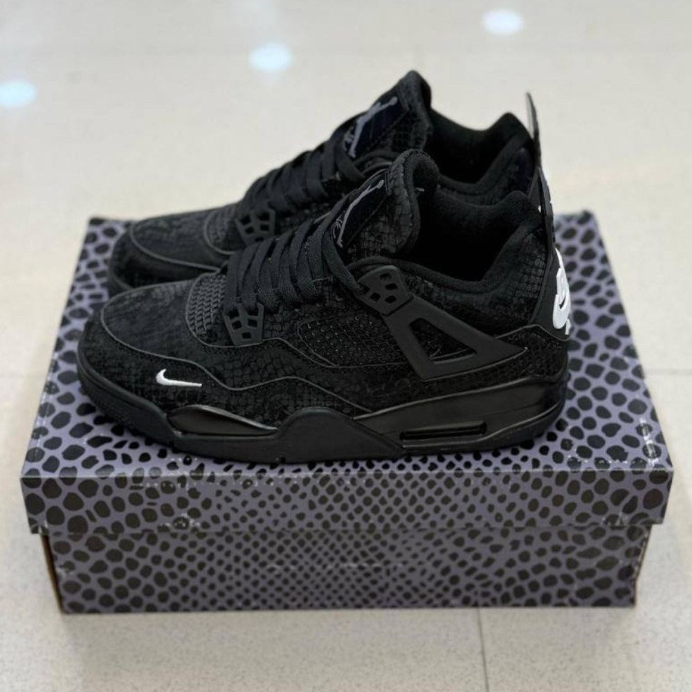 کفش کتونی نایک ایر جردن ۴ رترو بلک مامبا نایجل سیلوستر - Nike Air Jordan 4 Retro Black Mamba x Nigel Sylvester
