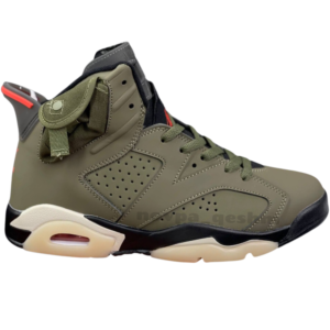کفش کتونی نایک ایر جردن ۶ تراویس اسکات الیو - Nike Air Jordan 6 Travis Scott Olive سبز