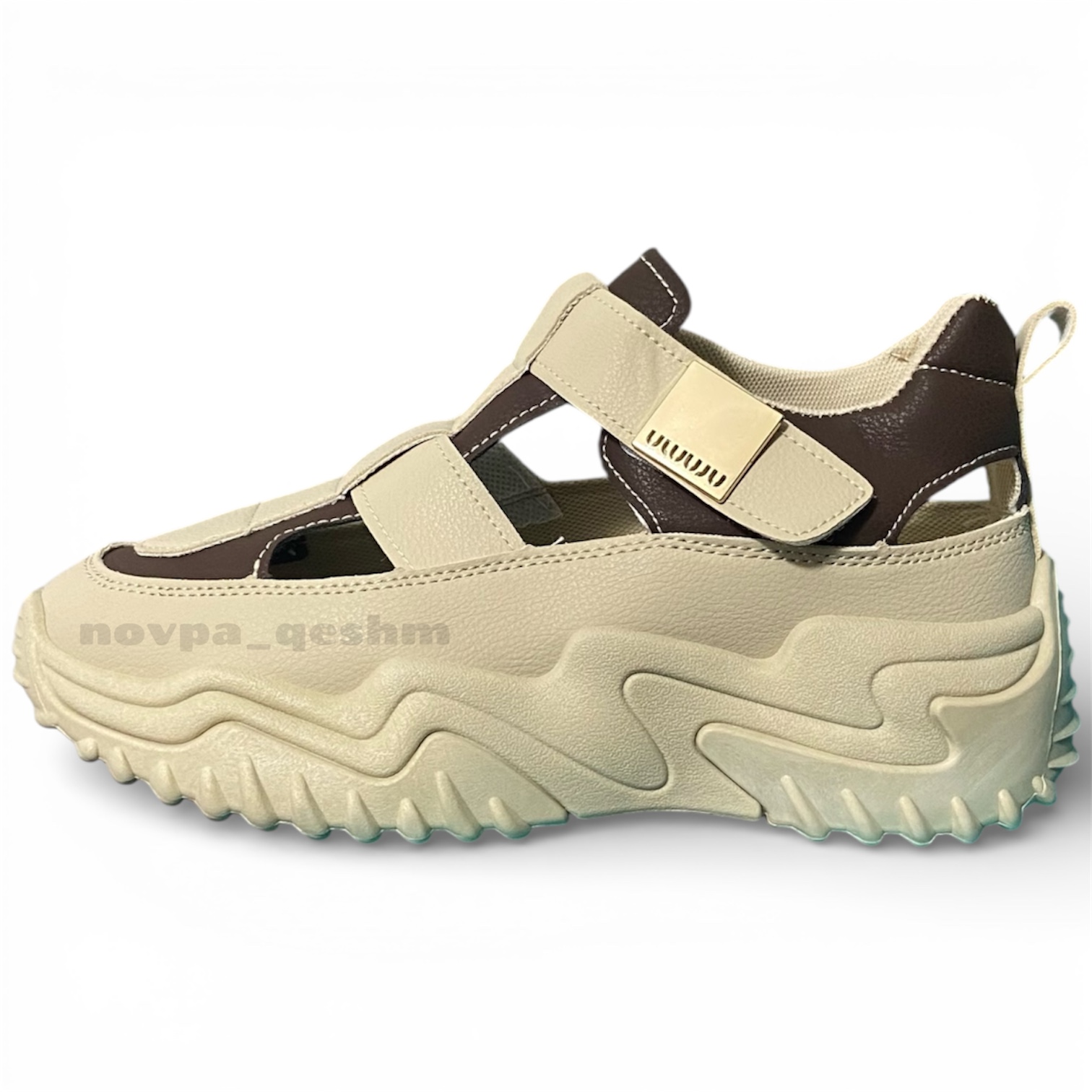 کفش صندل طبی لژدار Women’s Platform Sandal’s قهوه ای