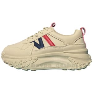 کفش کتونی لژدار اسپورت زنانه women’s Platform sneakers قرمز
