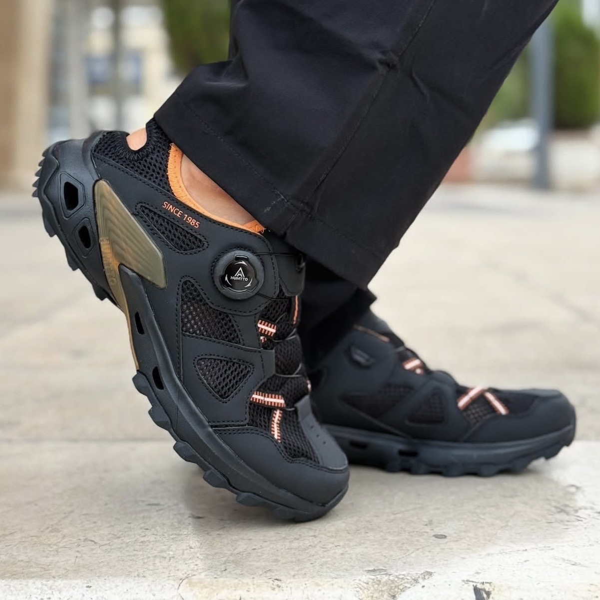 کفش صندل آبنوردی دیسکی مردانه هامتو Humtto Men's Amphibious shoes مشکی نارنجی