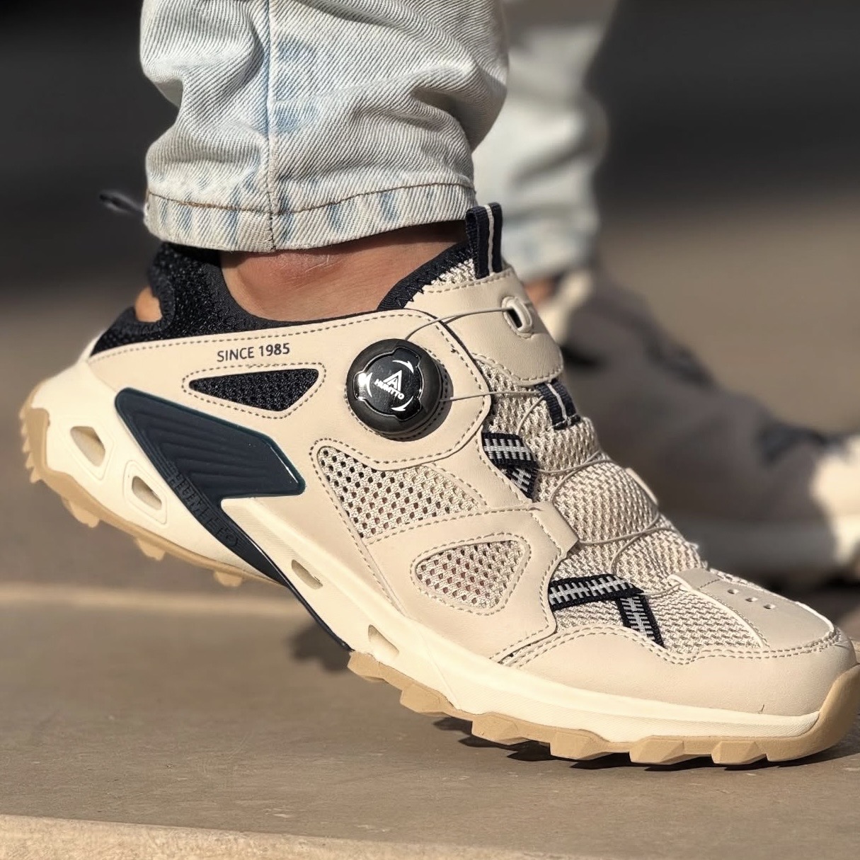 کفش صندل آبنوردی دیسکی مردانه هامتو Humtto Men's Amphibious shoes کرم سرمه ای