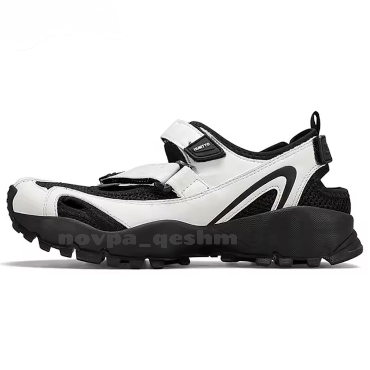 کفش صندل چسبی طبیعت گردی زنانه هامتو Humtto women's sandal سفید مشکی
