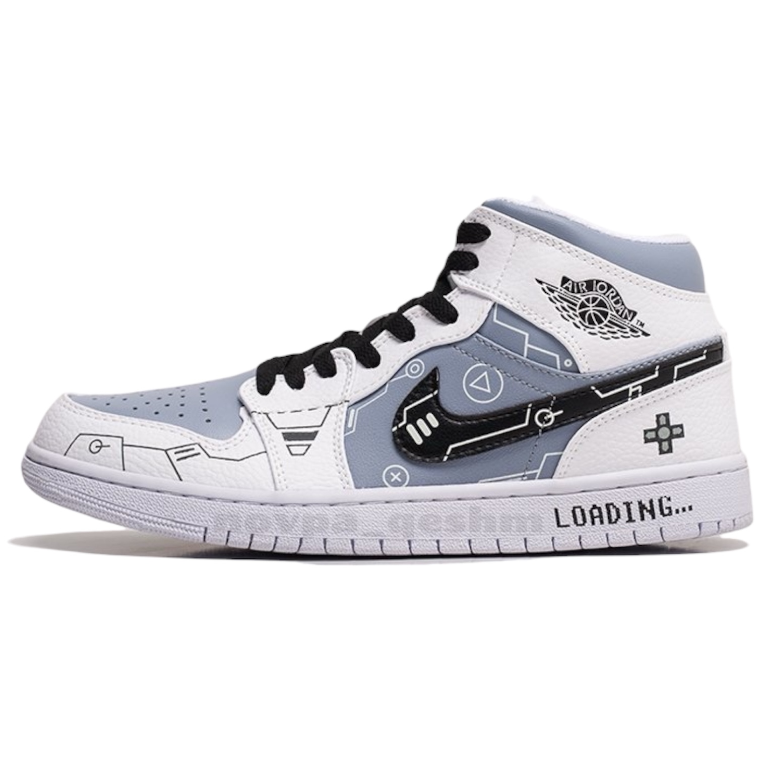 کفش کتونی نایک ایر جردن 1 شبنما پلی استیشن Nike Air Jordan1 PLAY STATION