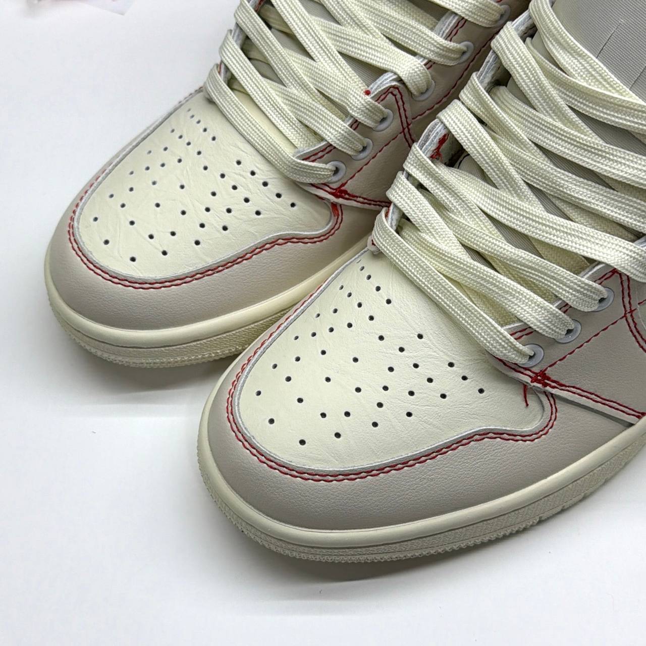 کفش کتونی نایک ایر جردن وان ساقدار رترو فانتوم جیم رد Nike Air Jordan 1 High Retro Phantom Gym Red