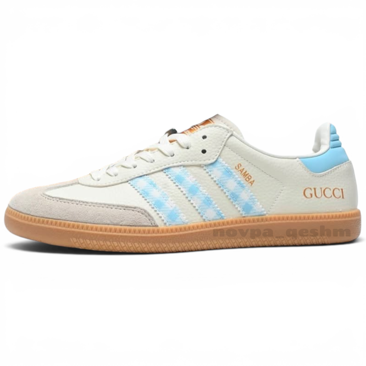کتونی ونس اورجینال آدیداس سامبا گوچی | Adidas Originals Samba OG & GUCCI Retro classic سفید آبی
