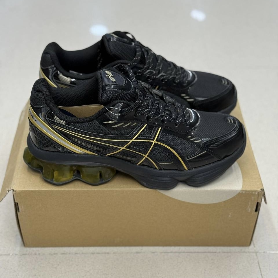 کفش کتونی اسیکس ژل کینتیک فلوئنت ASICS GEL-Kinetic Fluent مشکی طلایی