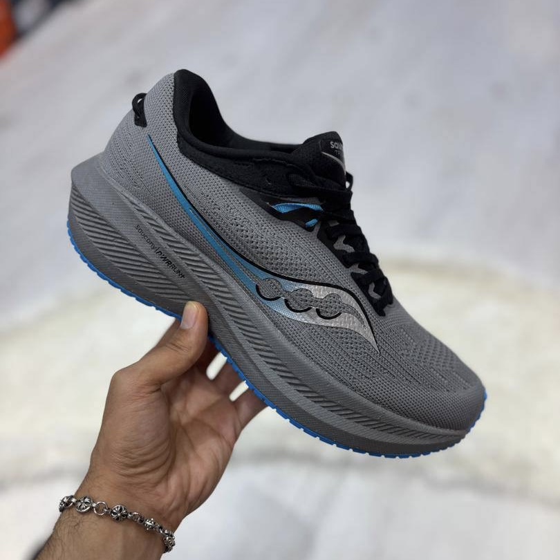 کفش کتونی مردانه ساکونی تریومف Saucony Triumph 21 طوسی آبی