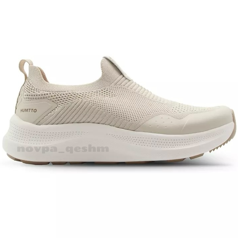 کفش کتونی بدون بند جورابی طبی پیاده روی زنانه و مردانه هامتو Humtto shoes کرم