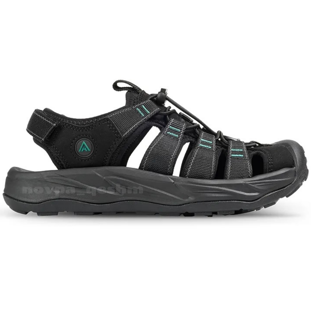 کفش صندل لژدار طبی پیاده روی زنانه هامتو Humtto women's sandal تمام مشکی