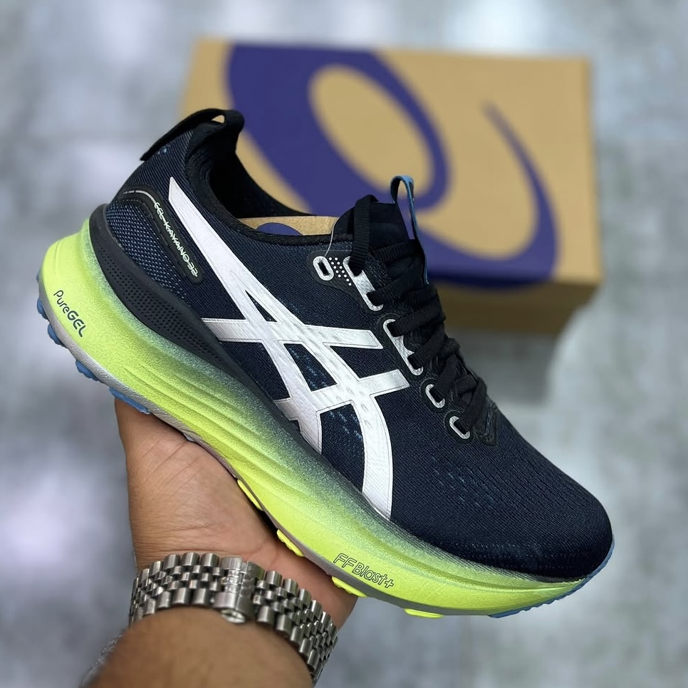 کفش کتونی رانینگ زنانه اسیکس ژل کایانو ASICS GEL-KAYANO 32 سبز