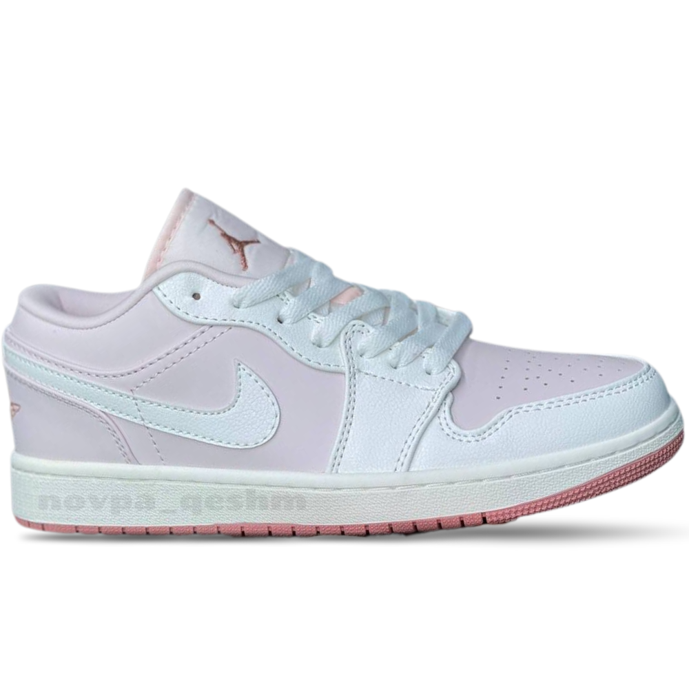 کفش کتونی زنانه نایک ایر جردن 1 بدون ساق صورتی Nike air jordan 1 Low SE Pink سفید صورتی