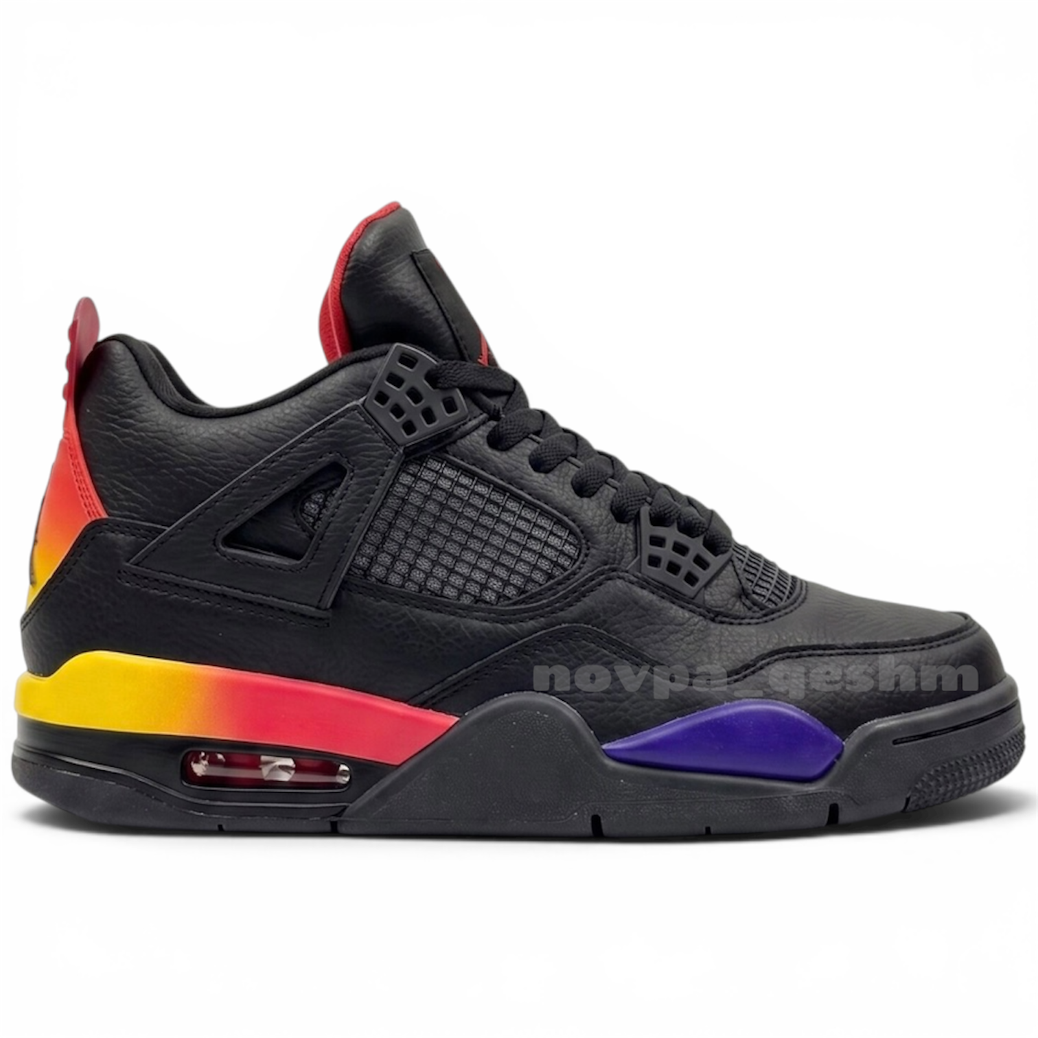 کفش کتونی مردانه نایک ایر جردن 4 رترو Nike Air Jordan 4 Retro مشکی نارنجی