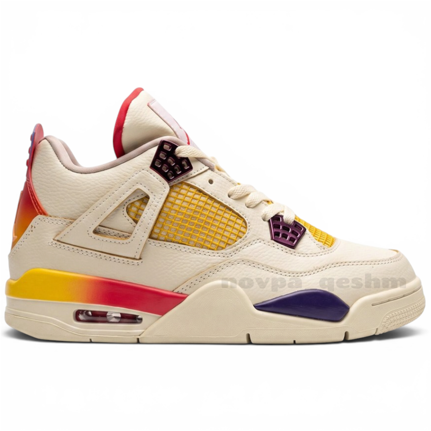 کفش کتونی مردانه نایک ایر جردن 4 رترو Nike Air Jordan 4 Retro کرم نارنجی