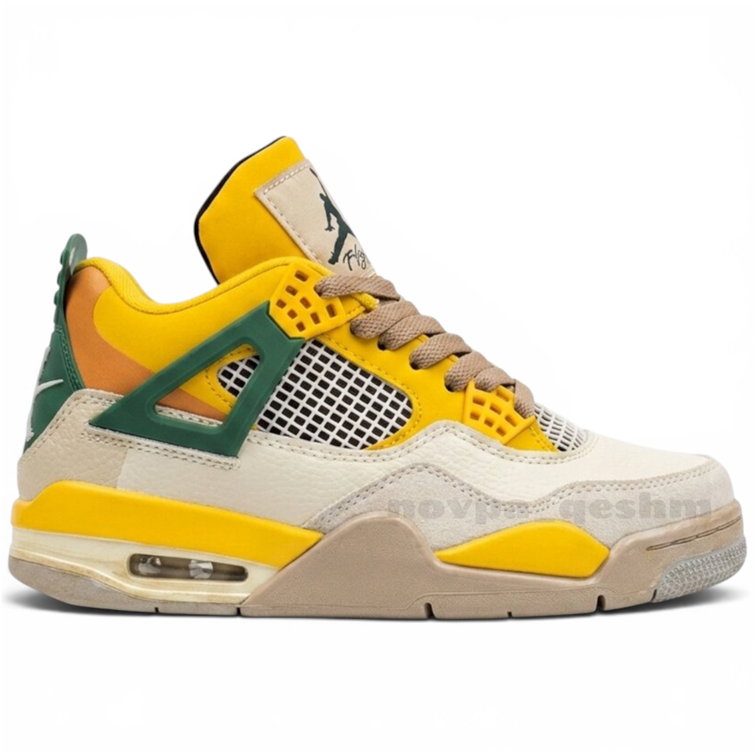 کفش کتونی مردانه نایک ایر جردن 4 رترو Nike Air Jordan 4 Retro زرد
