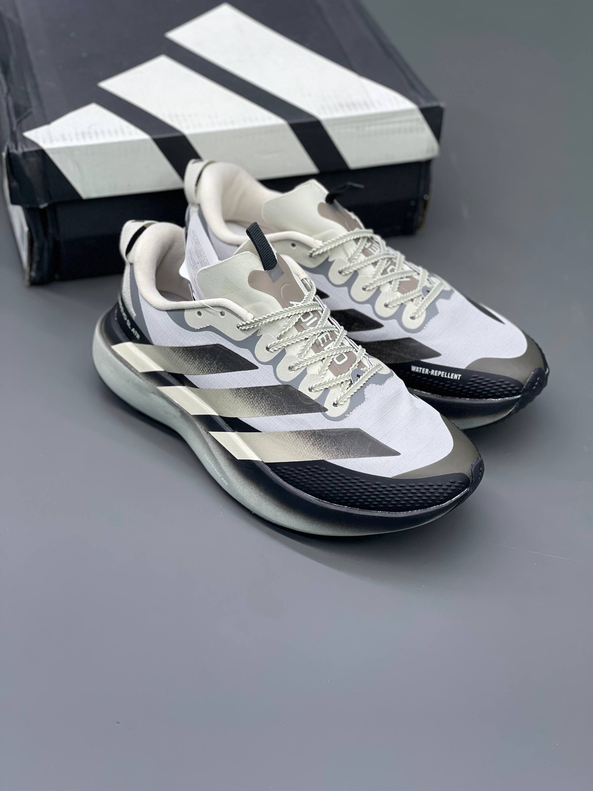 کفش کتونی مردانه آدیداس آدیزیرو ایوو اس ال ای تی آر Adidas Adizero Evo SL ATR مشکی طوسی