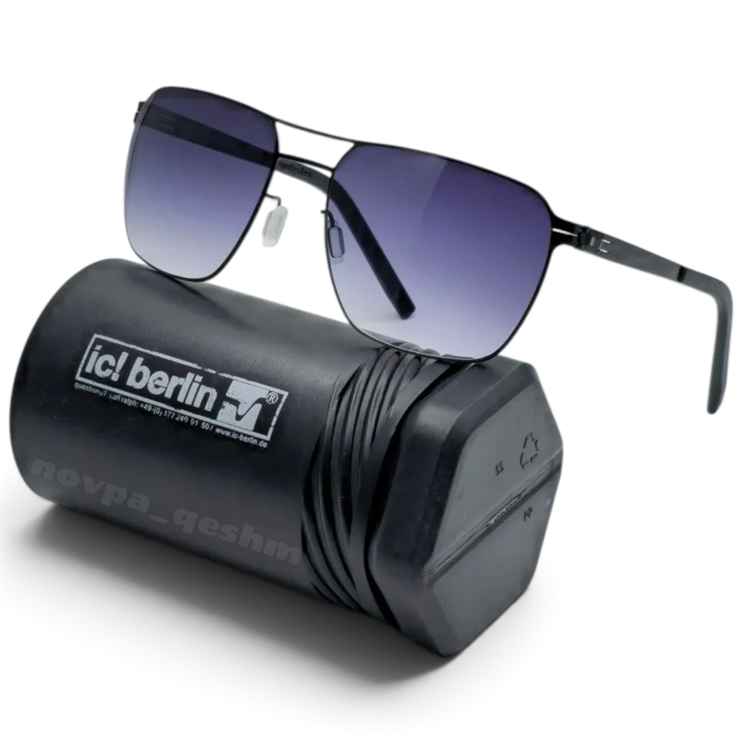 عینک آفتابی آیس برلین لگو بخار مدل IC berlin sunglasses T112 مشکی