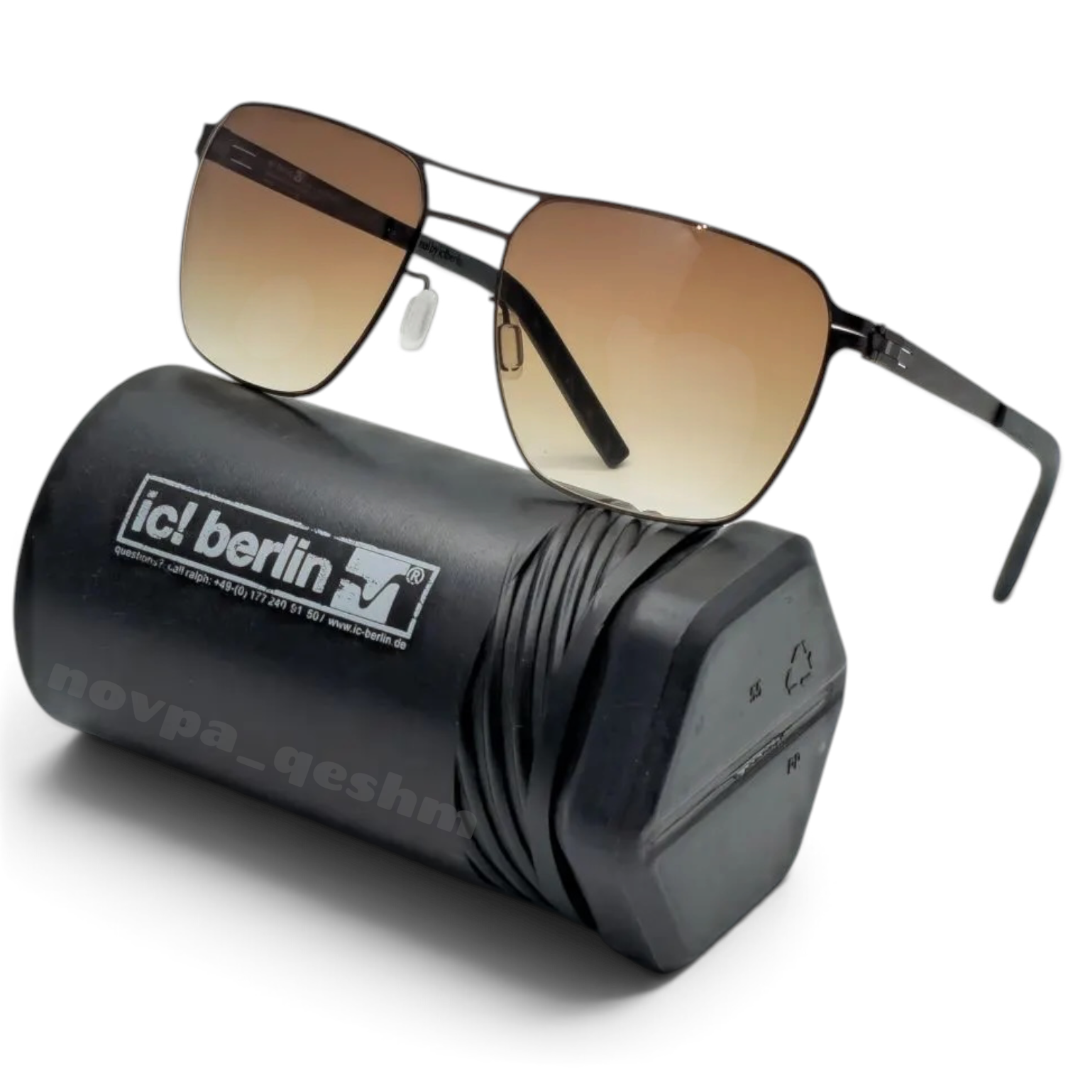 عینک آفتابی آیس برلین لگو بخار مدل IC berlin sunglasses T112 قهوه ای