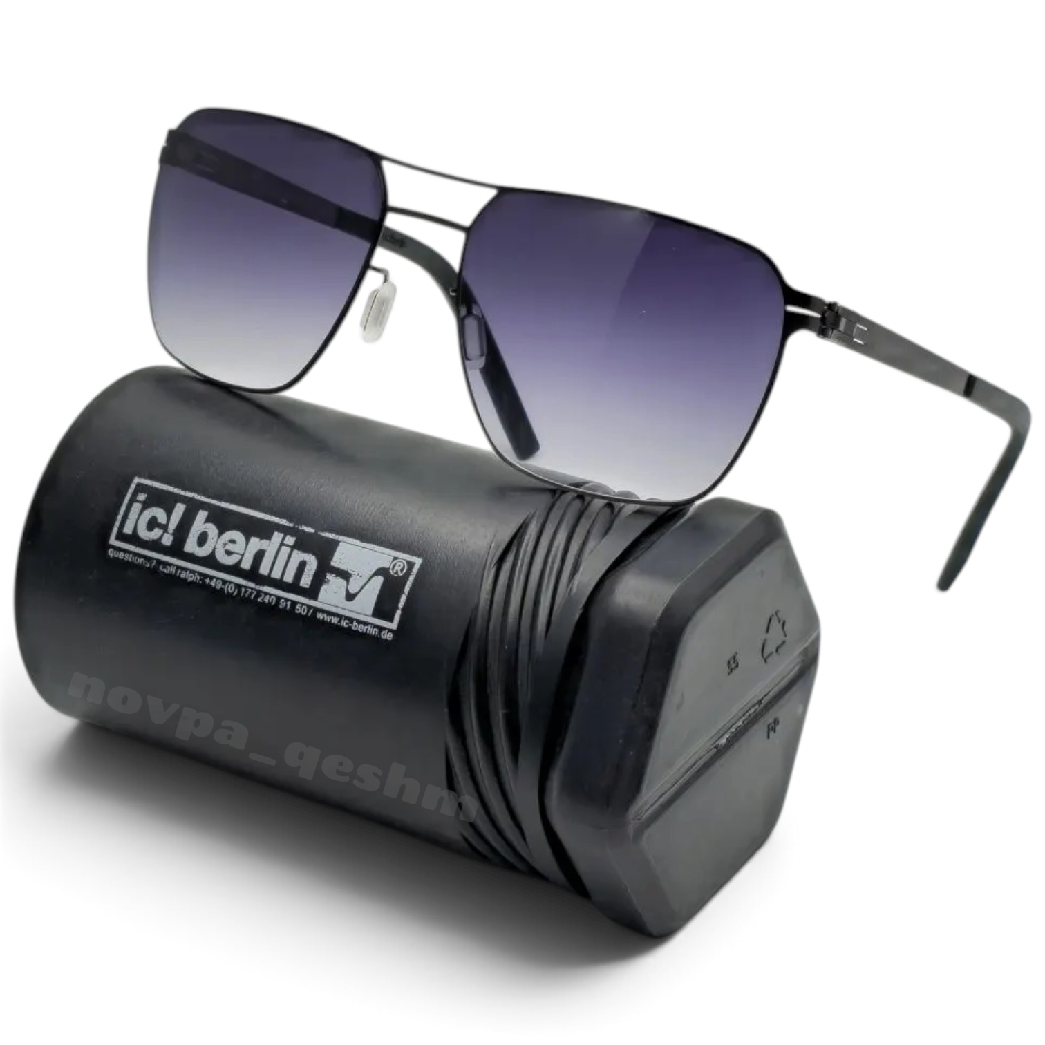 عینک آفتابی آیس برلین لگو بخار مدل IC berlin sunglasses T112 خاکستری
