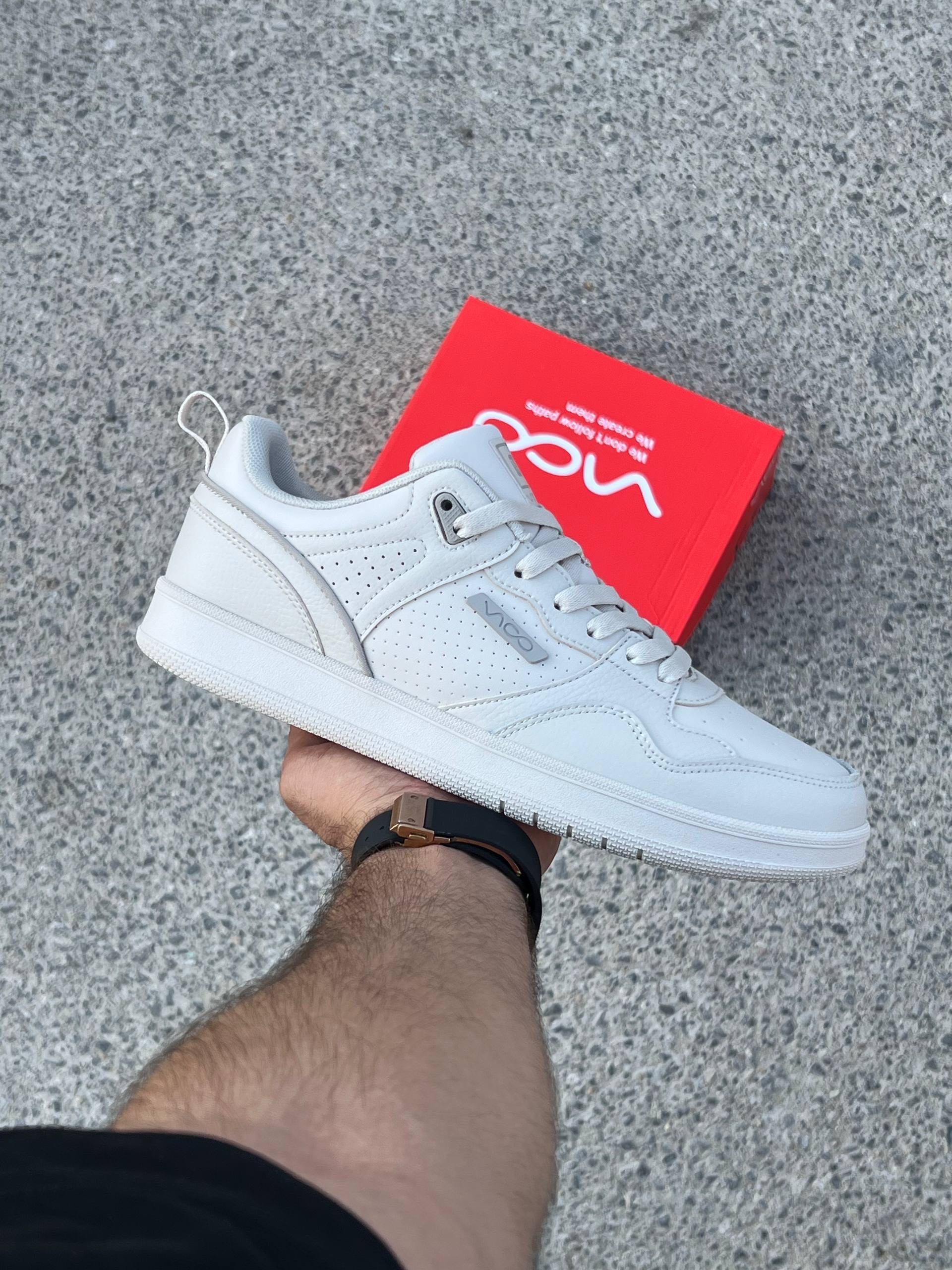 کتونی ونس مردانه کژوال ویکو Men's Vans Vico سفید طوسی