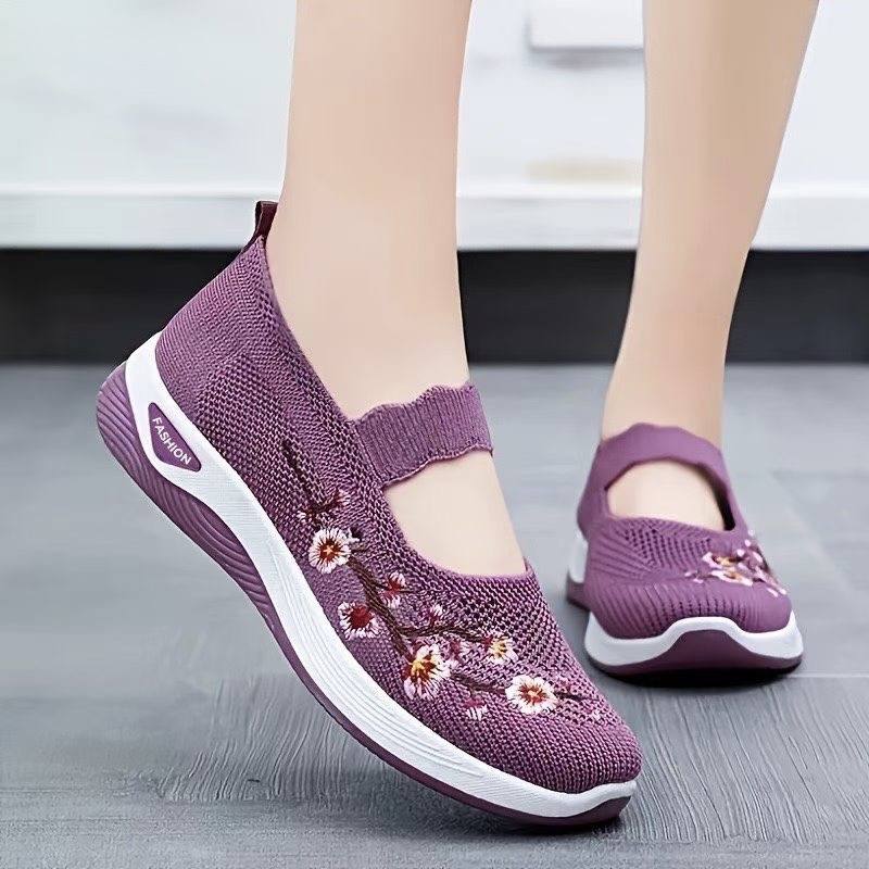 کفش صندل تابستانه گلدار زنانه Women's Summer Sandal بنفش