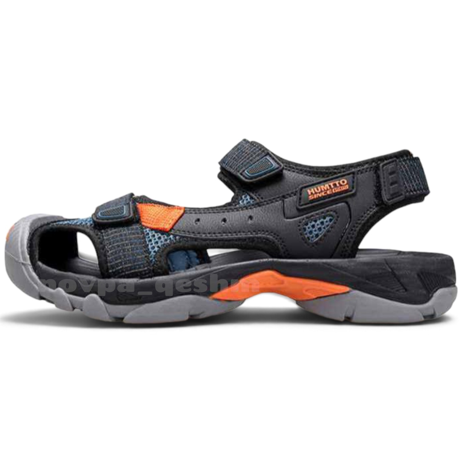 کفش صندل طبی پیاده روی هامتو مردانه Humtto Hiking Sandals مشکی نارنجی