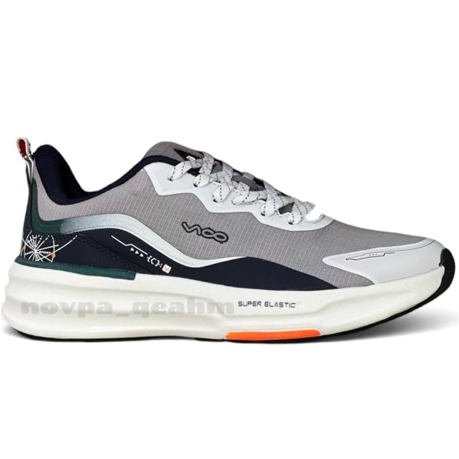 کفش کتونی رانینگ اورجینال ویکو مردانه Vico Running Super Elastic طوسی مشکی