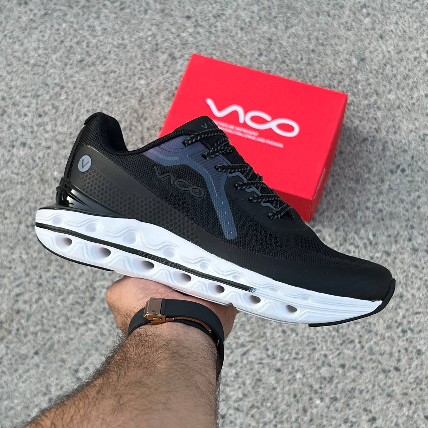 کفش کتونی رانینگ مردانه ری اکتیو کویل ویکو Men's Vico Reactive Coil Running Shoes مشکی