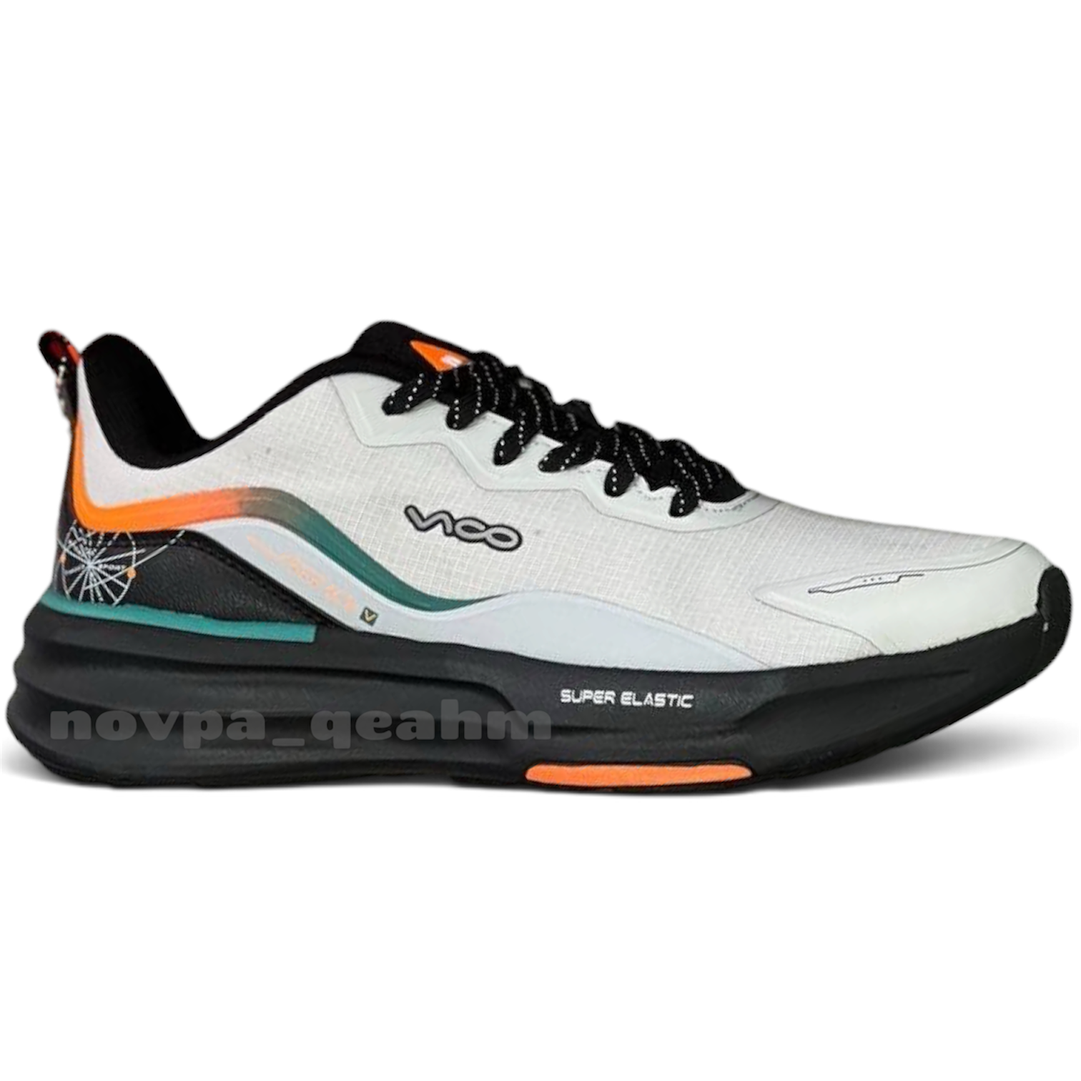 کفش کتونی رانینگ اورجینال ویکو مردانه Vico Running Super Elastic طوسی نارنجی