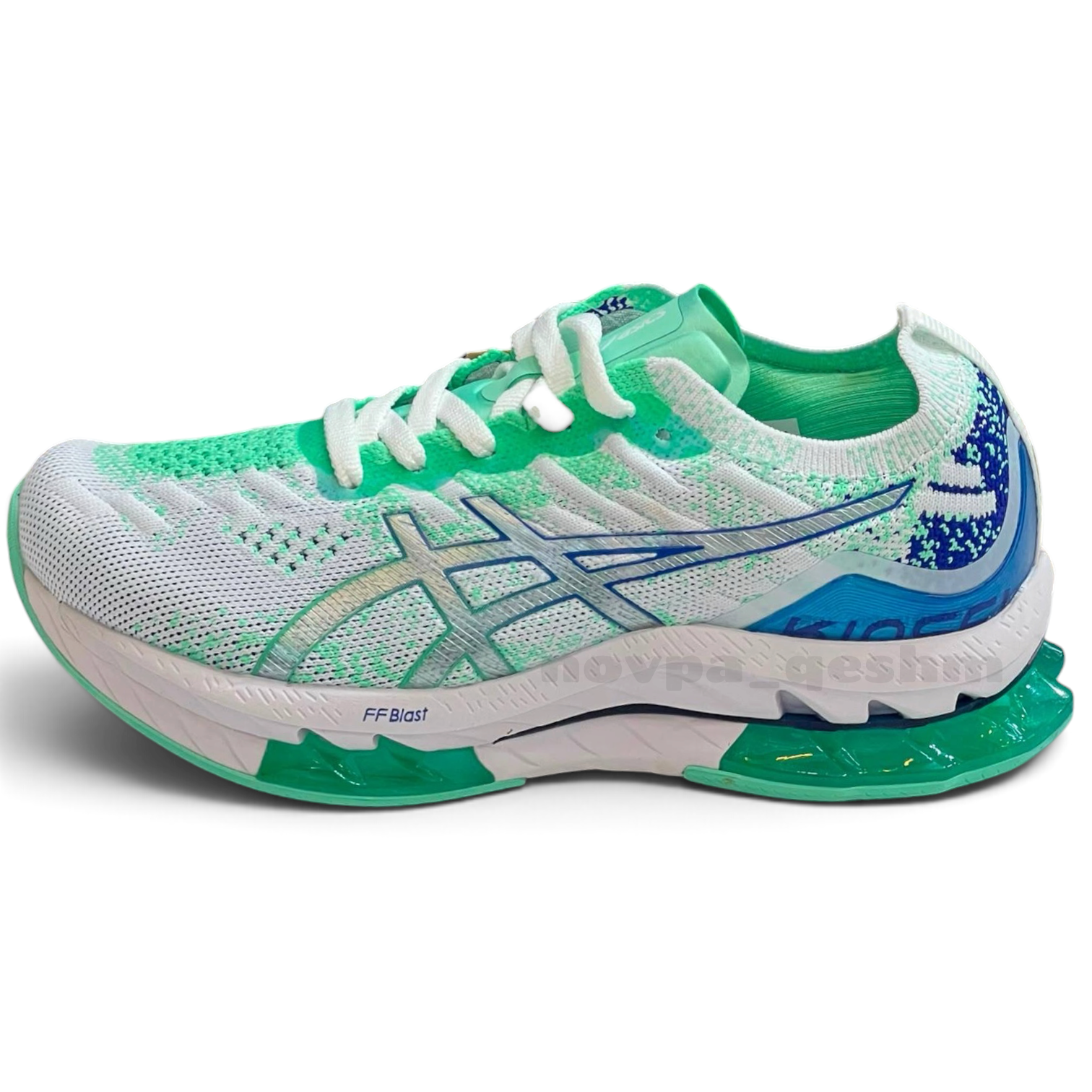 کفش کتونی زنانه اسیکس ژل کینسی بلاست Asics Gel Kinsei Blast سفید سبز