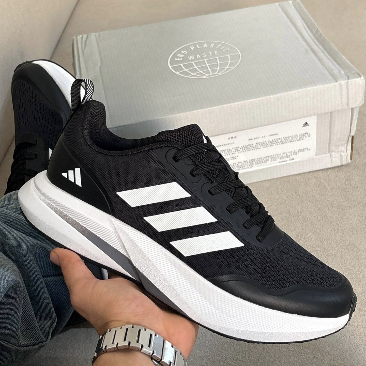 کفش کتونی مردانه آدیداس ران فالکون Adidas Runfalcon Running Shoes مشکی سفید