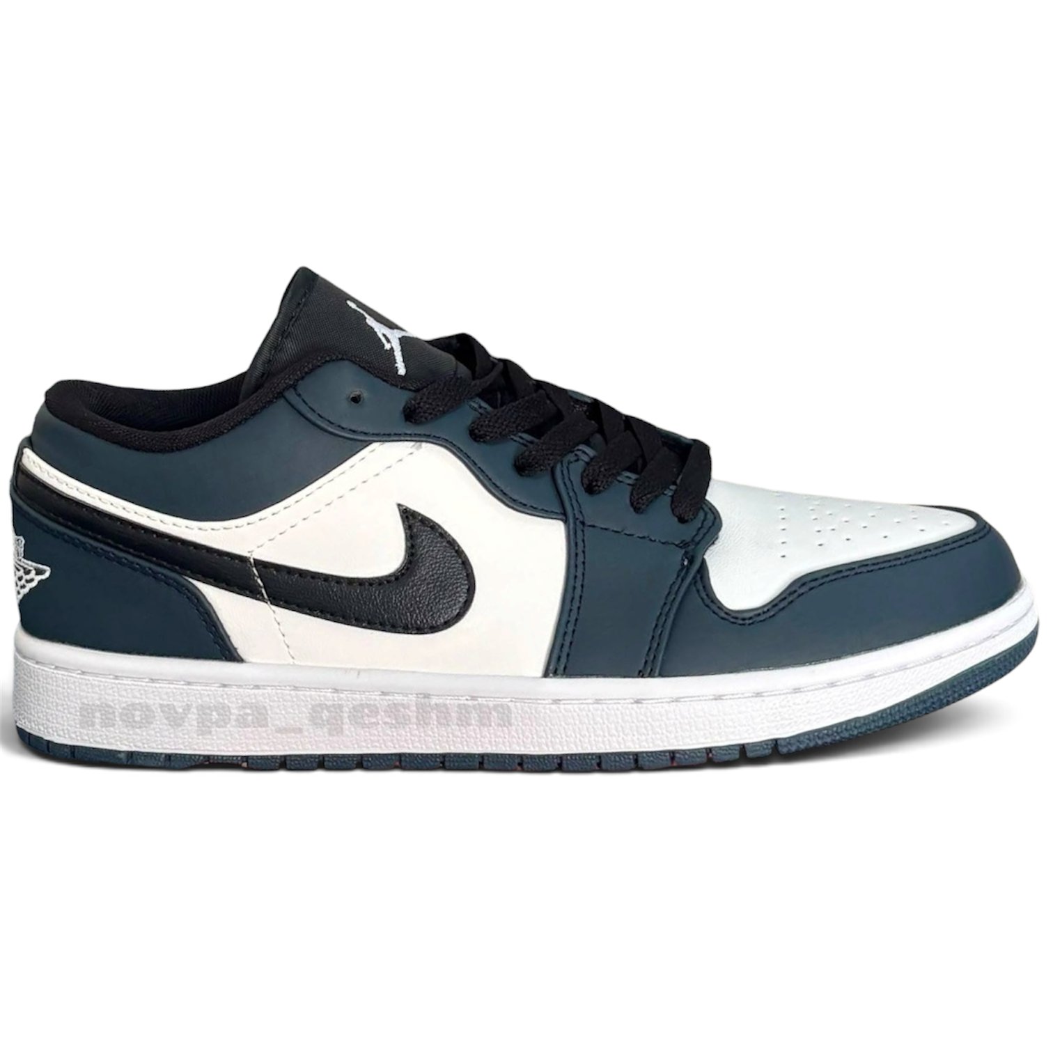 کفش کتونی مردانه نایک ایر جردن 1 لو Nike Air Jordan1 Low Men's Shoes سفید سرمه ای