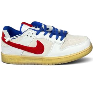 کفش کتونی مردانه نایک دانک لو ربیت Nike Dunk Low Retro PRM Year of the Rabbit سفید قرمز آبی