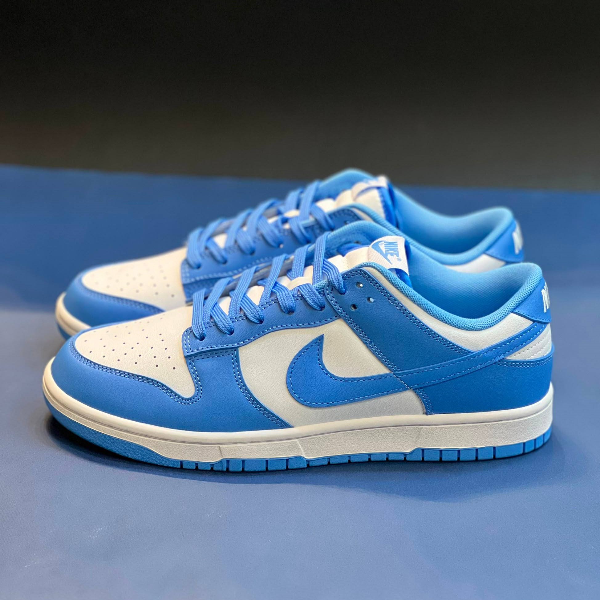 کفش کتونی مردانه نایک دانک لو Nike Dunk Low سفید آبی