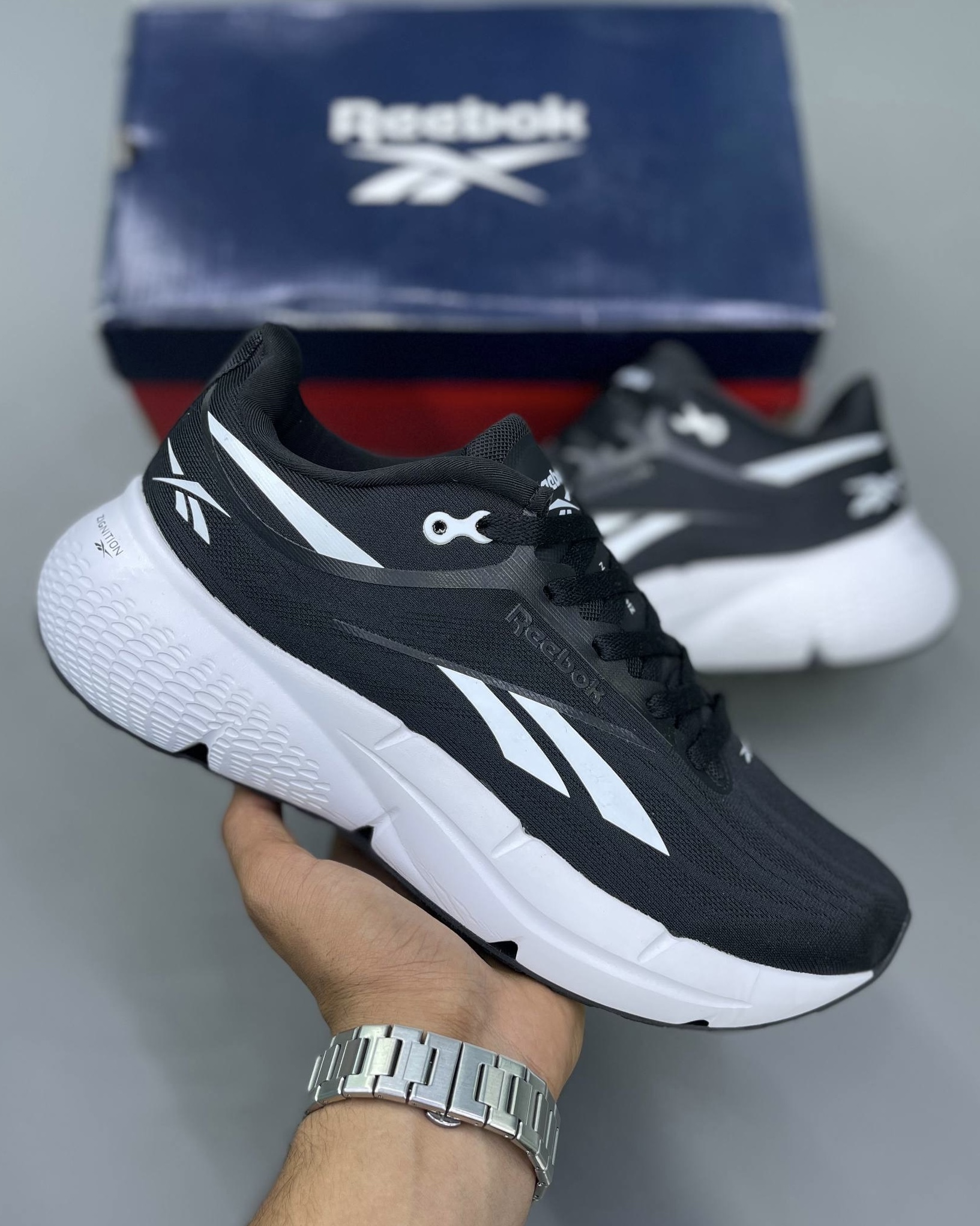 کفش کتونی مردانه ریباک زیگنیشن Reebok Zignition Running Shoes مشکی سفید