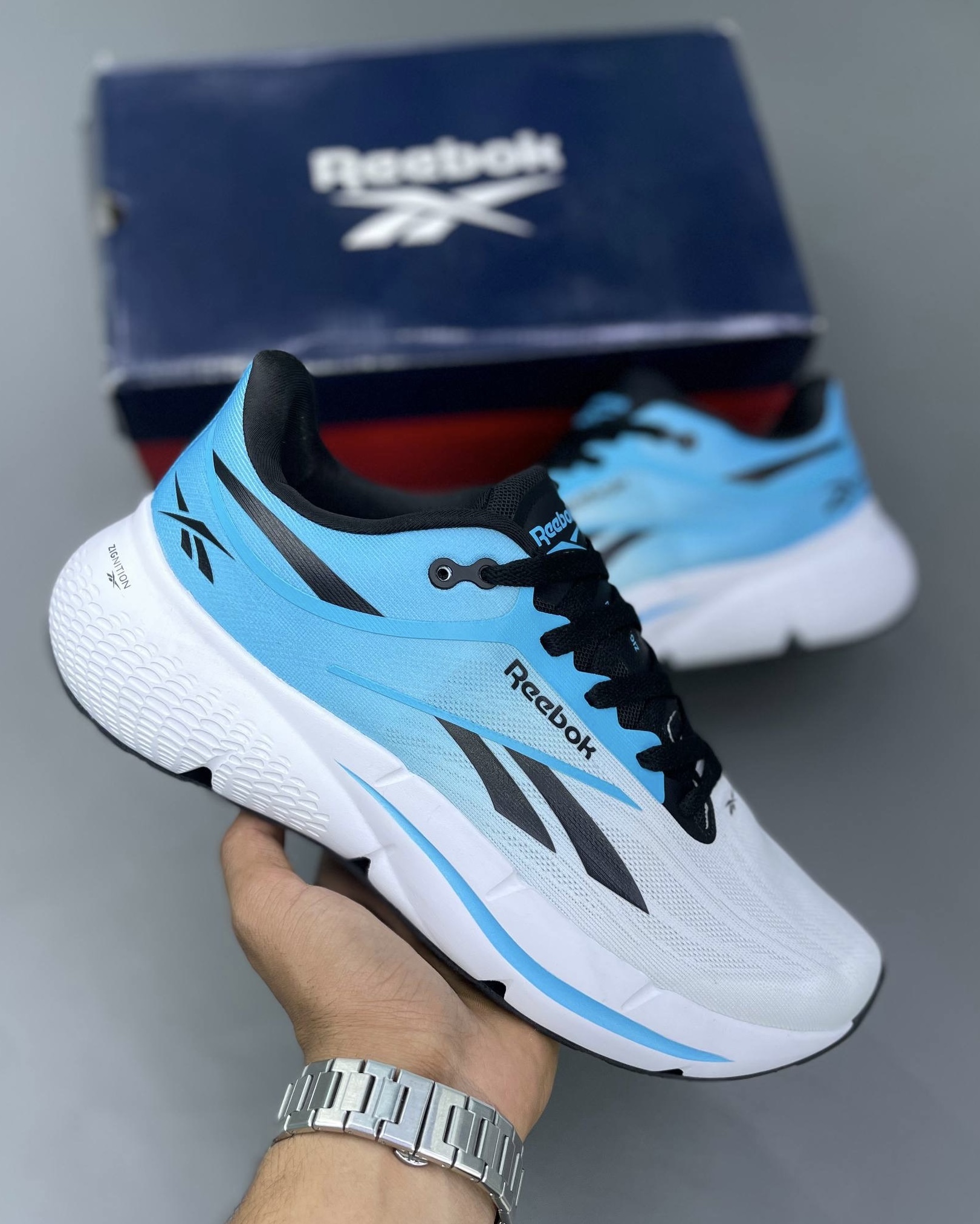 کفش کتونی مردانه ریباک زیگنیشن Reebok Zignition Running Shoes آبی سفید