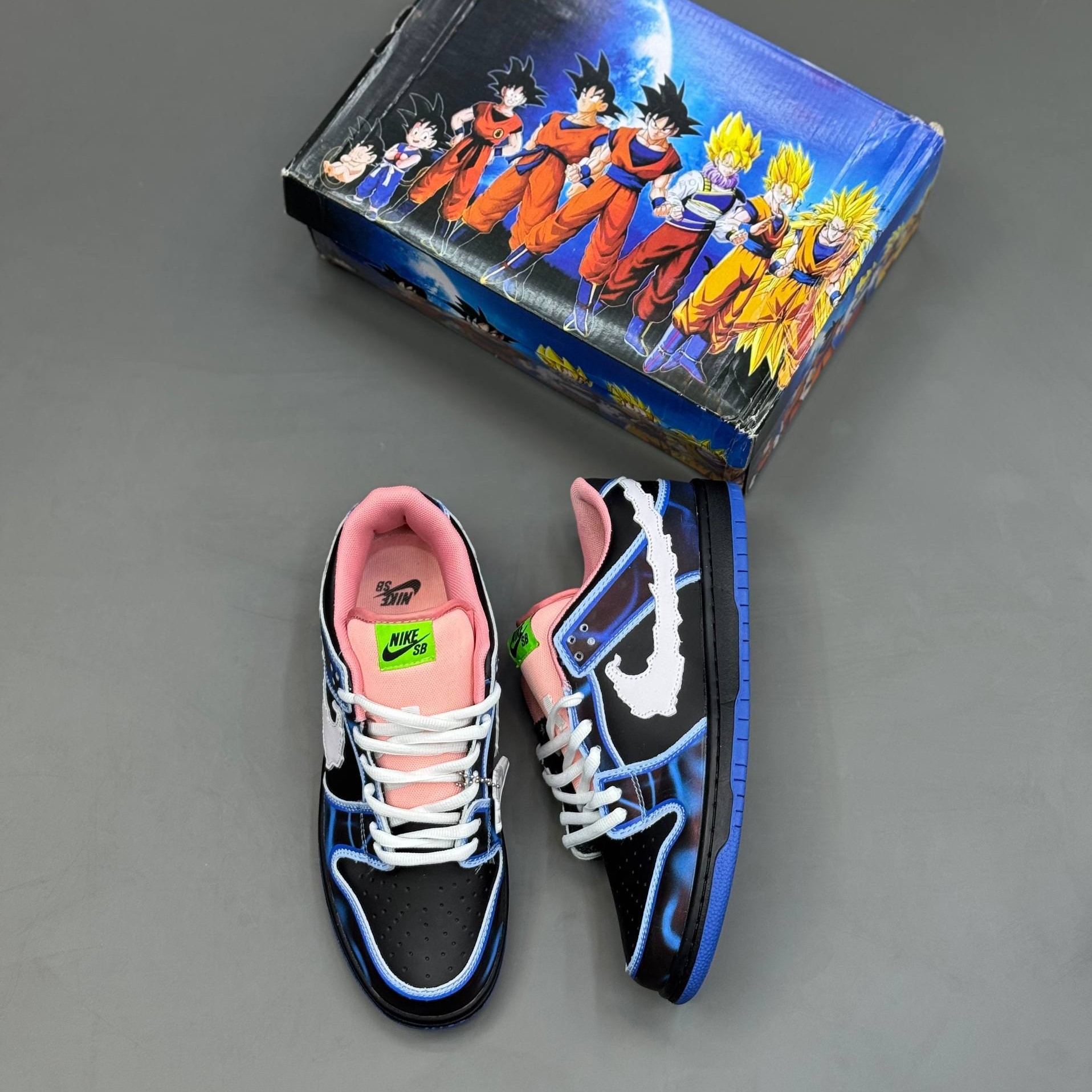 کفش کتونی مردانه نایک اس بی دانک لو ونوم Nike SB Dunk Low x Venom Sneakers مشکی آبی