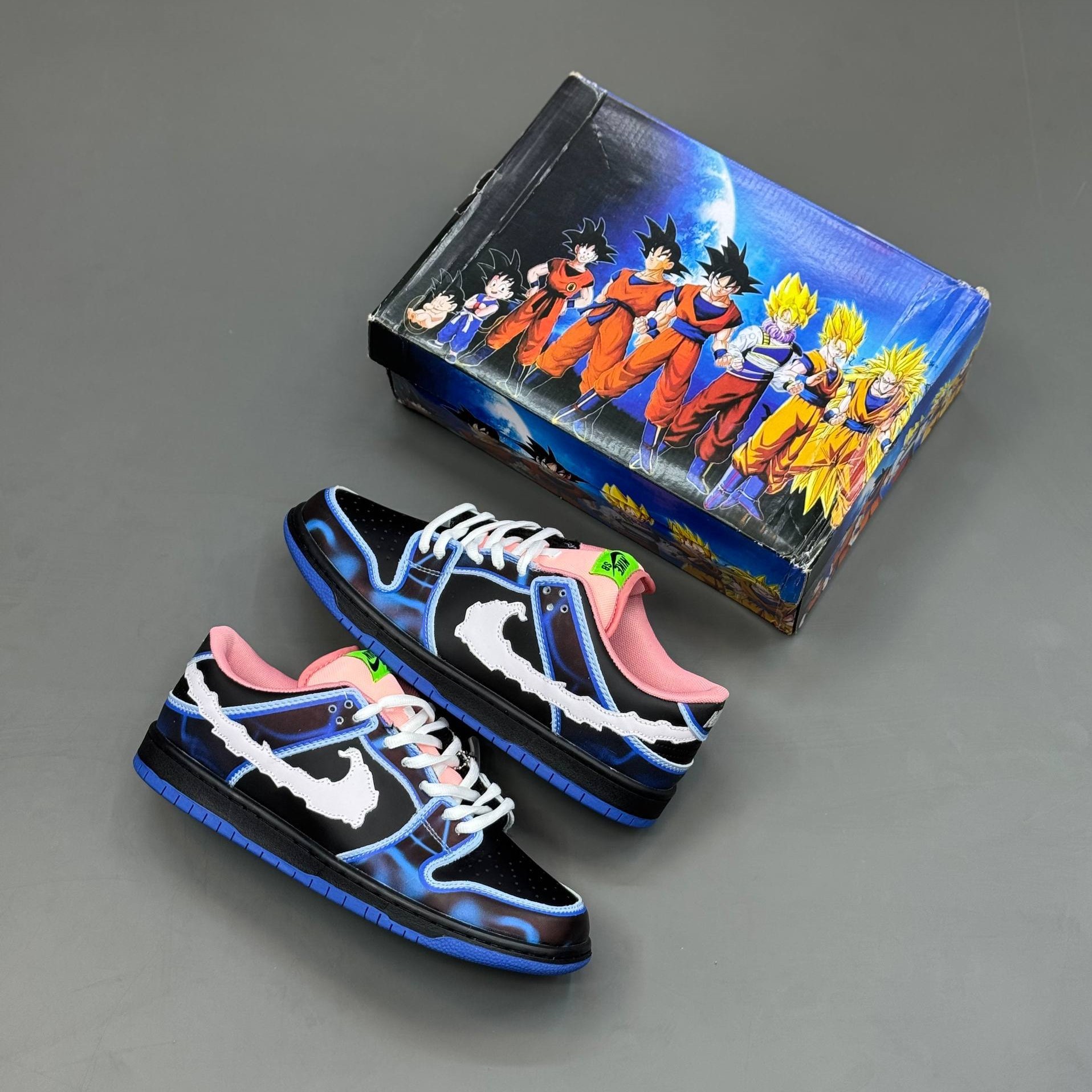 کفش کتونی مردانه نایک اس بی دانک لو ونوم Nike SB Dunk Low x Venom Sneakers مشکی آبی