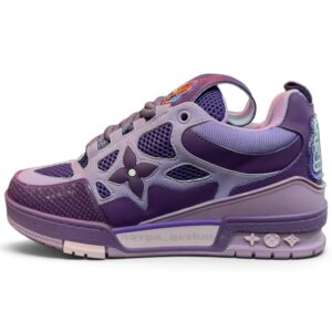 کفش کتونی زنانه ال‌وی اسکیتی لویی ویتون Louis Vuitton LV Skate Sneaker بنفش