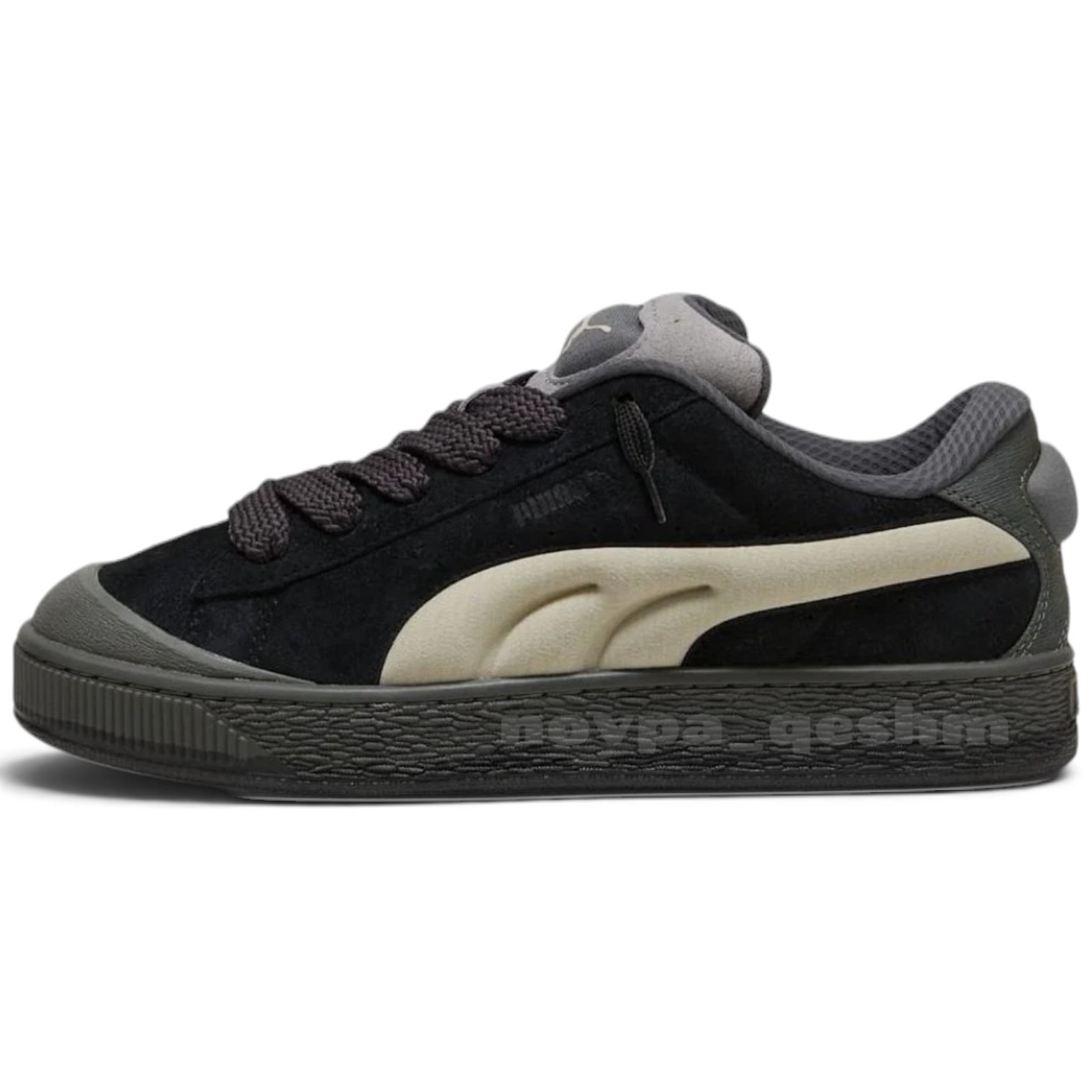 کفش کتونی مردانه جیر ایکس ال پوما PUMA Suede XL Crush Preserves مشکی طوسی