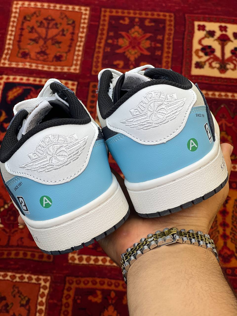 کتونی نایک ایر جردن 1 تراویس اسکات جک بویز بی ام دبلیو NIKE AIR JORDAN 1 TRAVIS SCOTT X Jackboys BMW