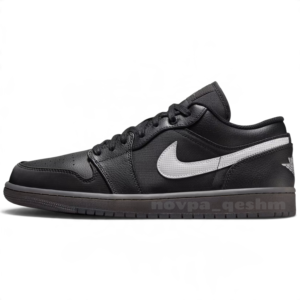 کفش کتونی نایک ایر جردن 1 تنیس مشکی دودی Nike Air Jordan 1 Tenis para hombre Dark Smoke Grey