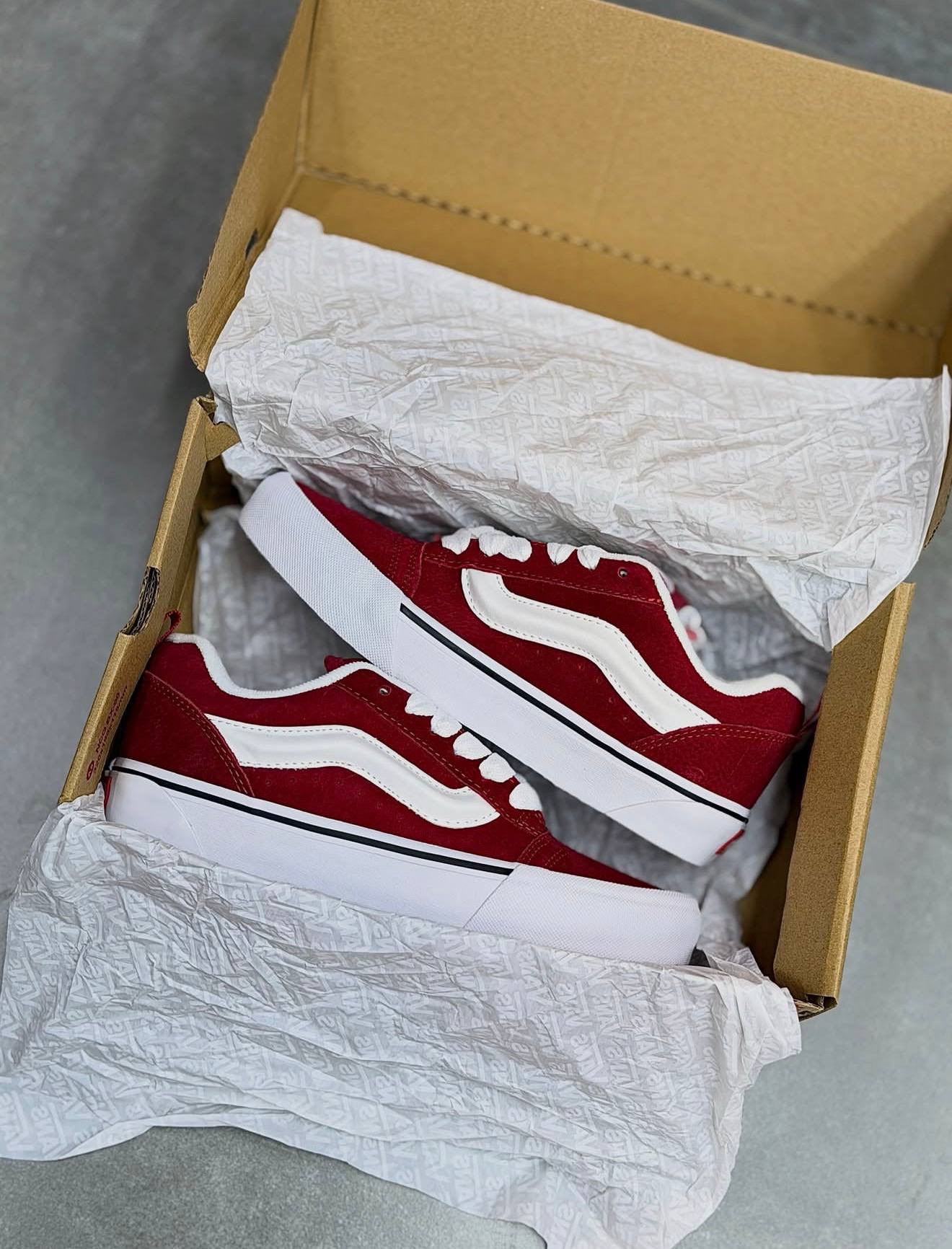 کتونی اسپرت ونس نیو اسکول Vans knu skool قرمز