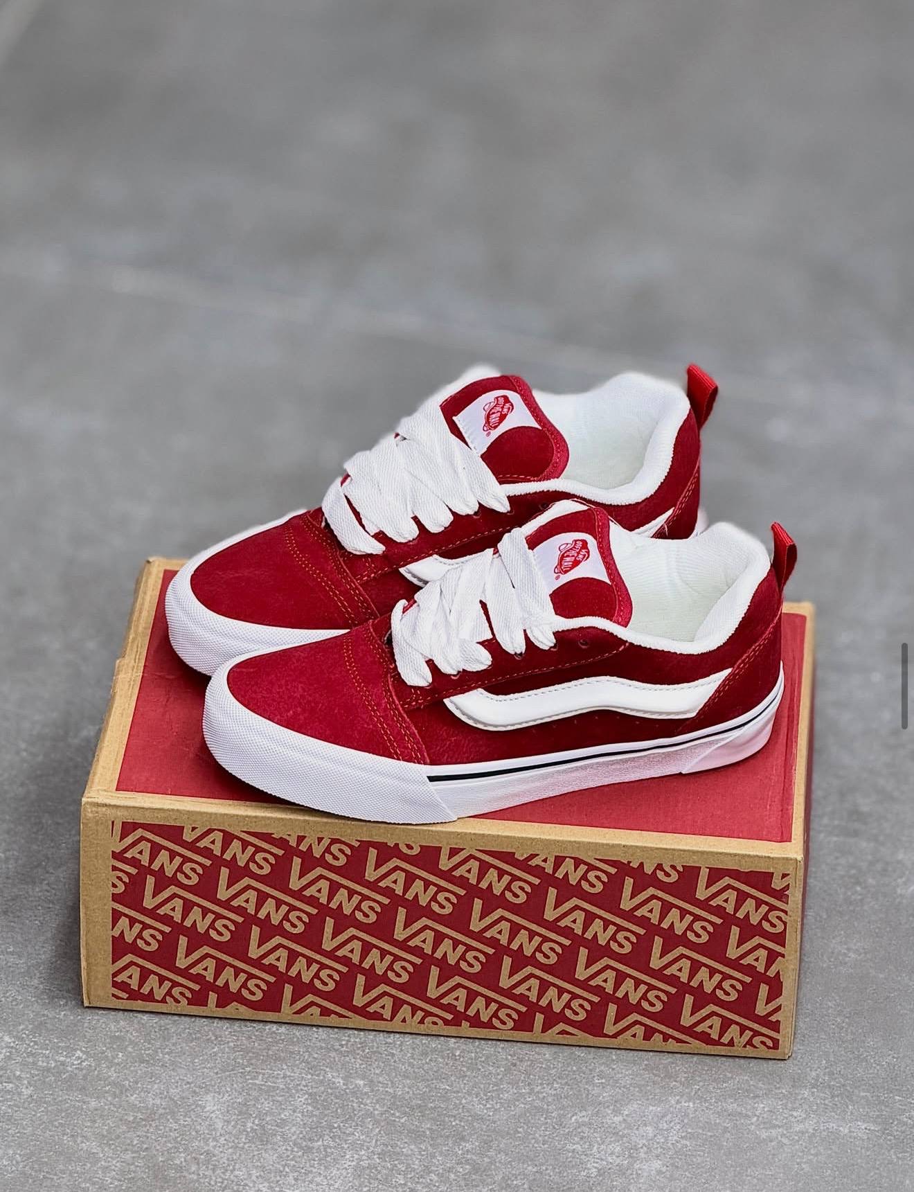 کتونی اسپرت ونس نیو اسکول Vans knu skool قرمز