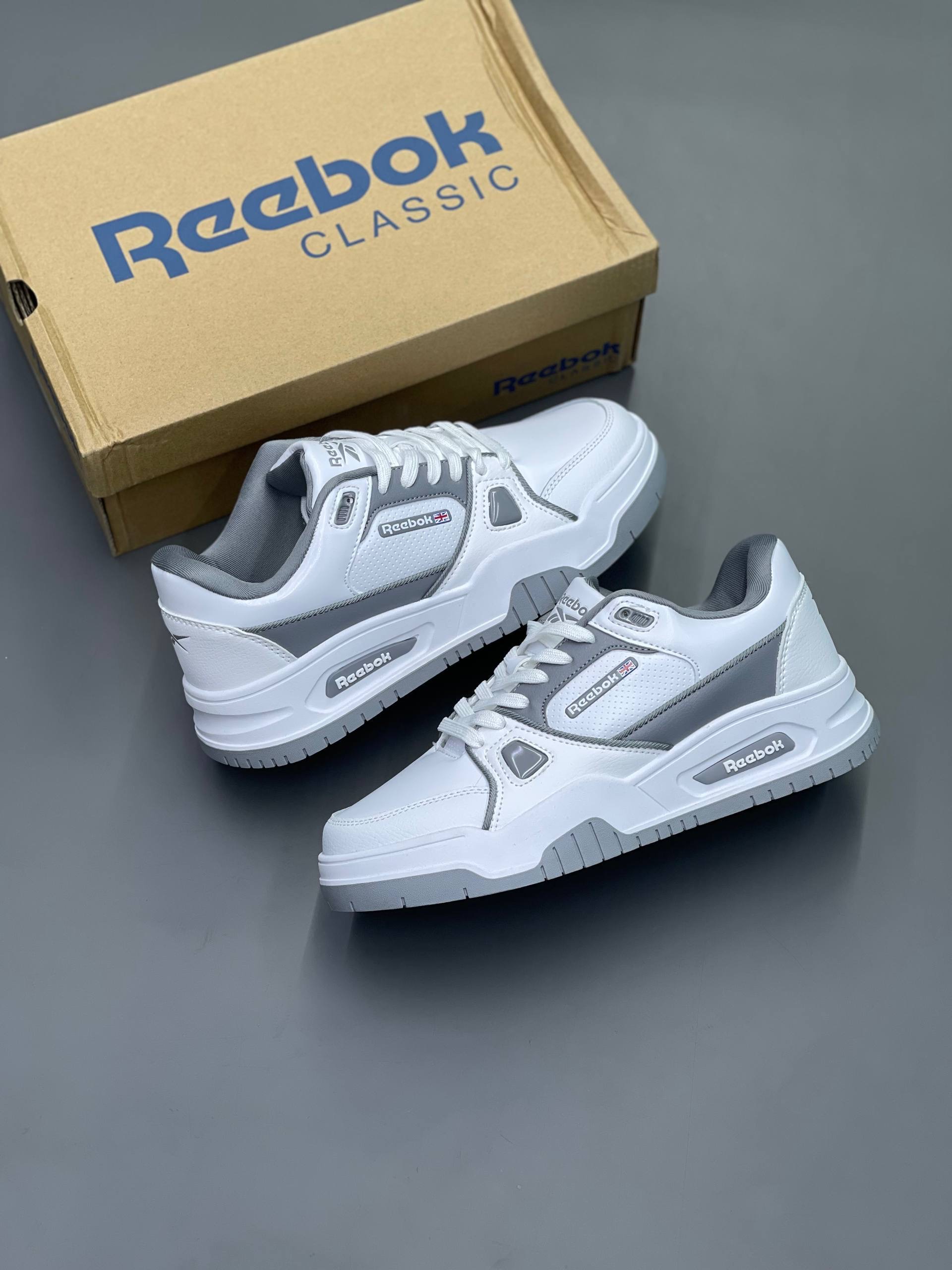 کفش ونس مردانه کژوال کلاسیک کلاب سی کلاب تنیس ریباک Reebok Club C Club Vans classic shoes طوسی