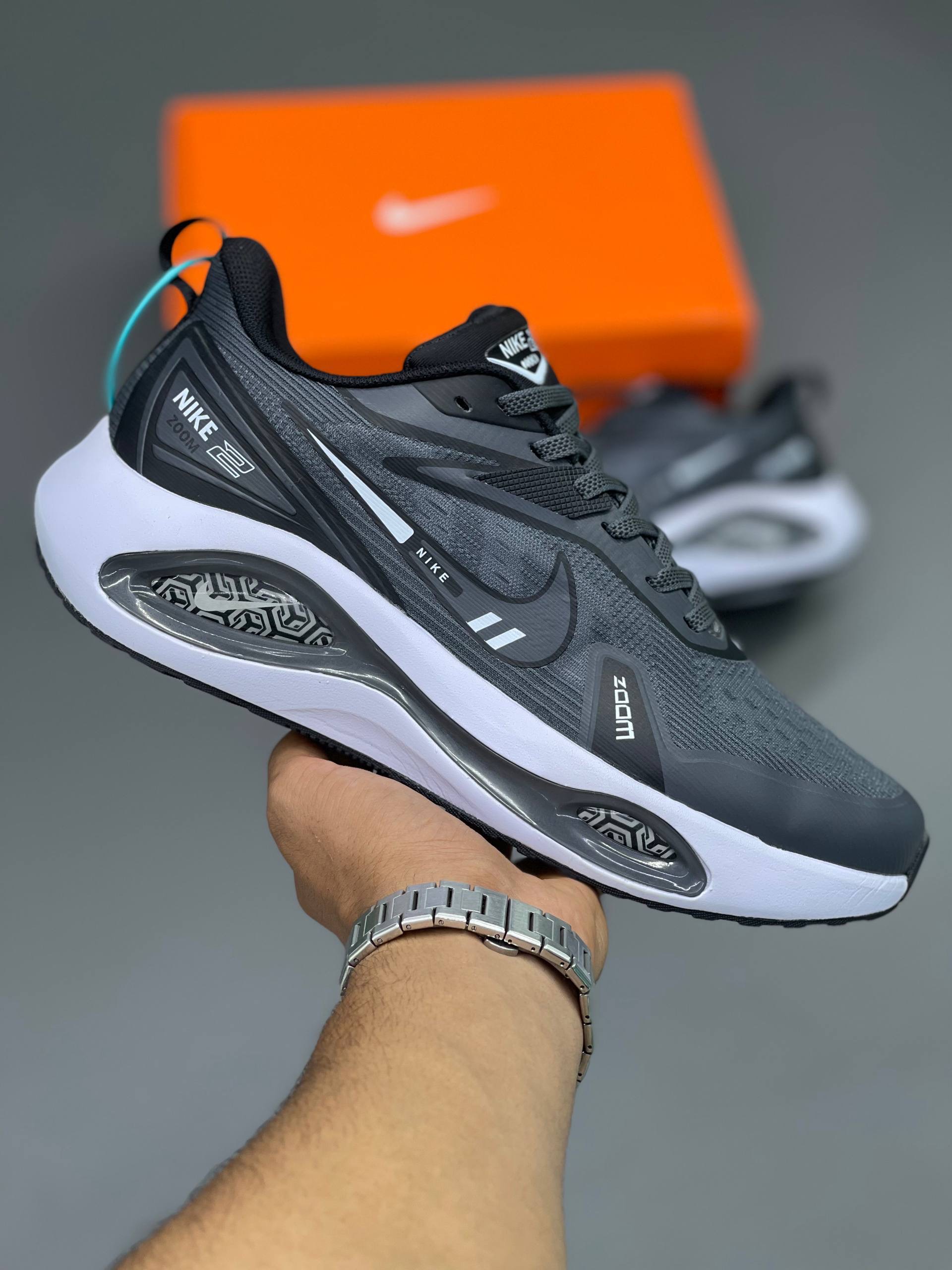 کفش کتونی مردانه نایک ایر زوم وینفلو وی 2 | Nike Air Zoom Winflo v2 طوسی